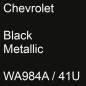 Preview: Chevrolet, Black Metallic, WA984A / 41U.